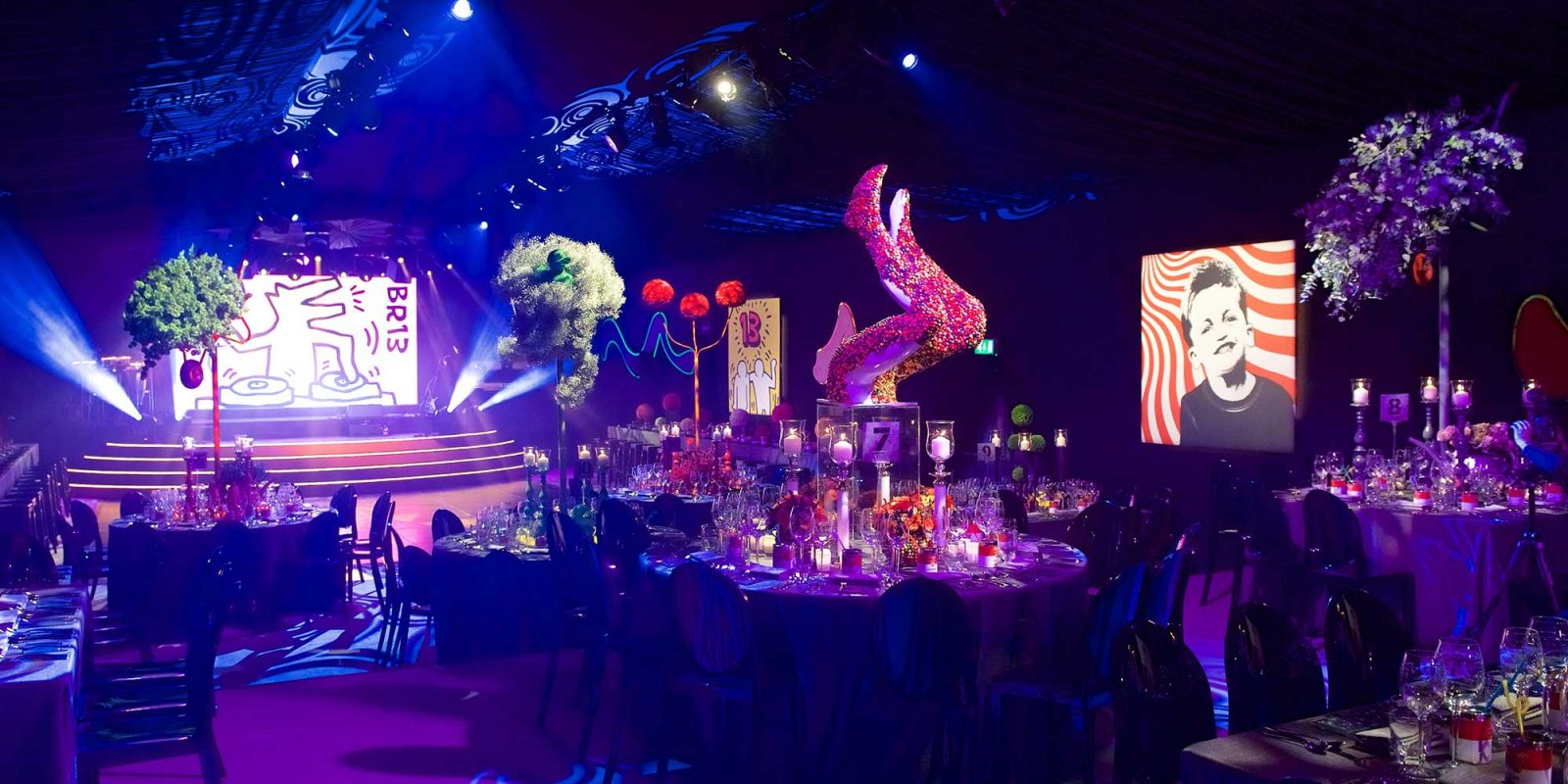 Luxury Event Contemporary Art Barmitzvah Party Marquee JustSeventy
